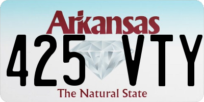 AR license plate 425VTY