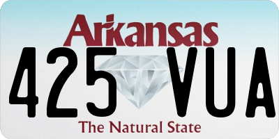 AR license plate 425VUA