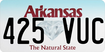 AR license plate 425VUC