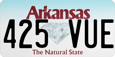 AR license plate 425VUE