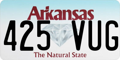 AR license plate 425VUG