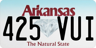 AR license plate 425VUI