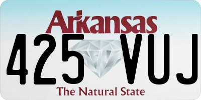 AR license plate 425VUJ