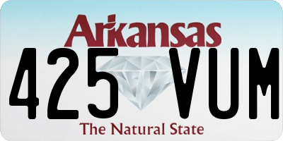 AR license plate 425VUM