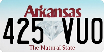 AR license plate 425VUO