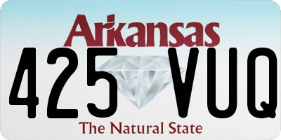 AR license plate 425VUQ