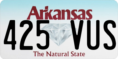 AR license plate 425VUS