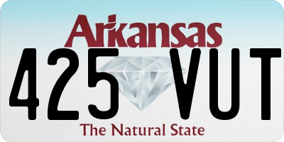 AR license plate 425VUT