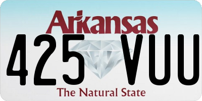 AR license plate 425VUU