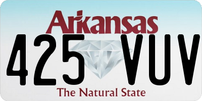 AR license plate 425VUV