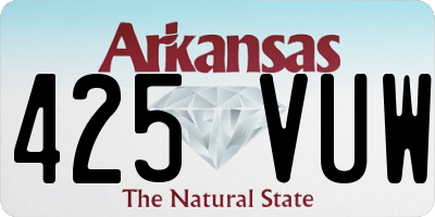 AR license plate 425VUW