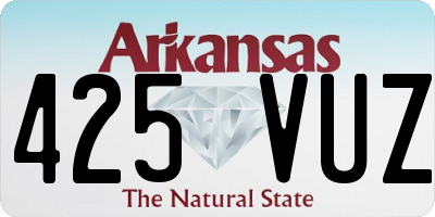 AR license plate 425VUZ