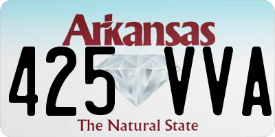 AR license plate 425VVA