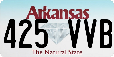 AR license plate 425VVB