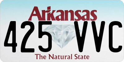 AR license plate 425VVC