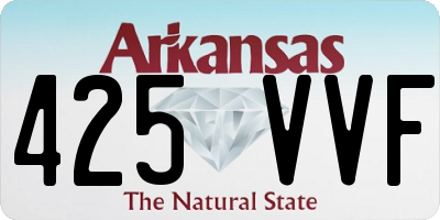 AR license plate 425VVF