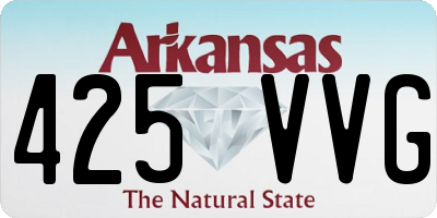 AR license plate 425VVG