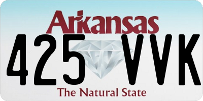AR license plate 425VVK