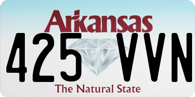 AR license plate 425VVN