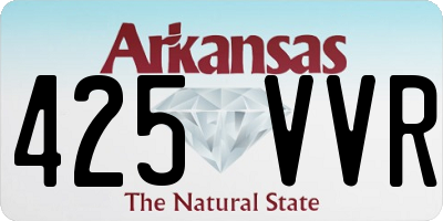 AR license plate 425VVR