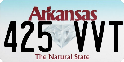 AR license plate 425VVT