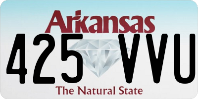 AR license plate 425VVU