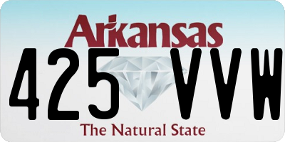 AR license plate 425VVW