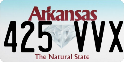 AR license plate 425VVX