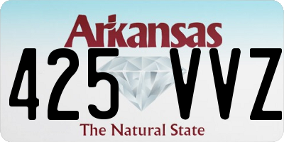 AR license plate 425VVZ