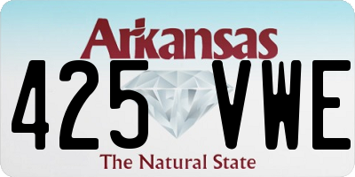AR license plate 425VWE