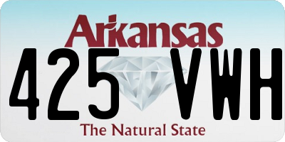 AR license plate 425VWH
