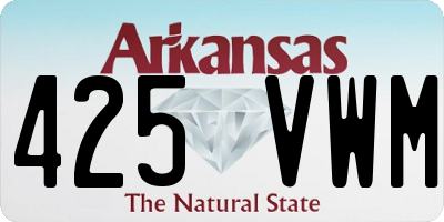 AR license plate 425VWM