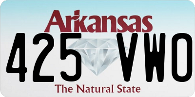 AR license plate 425VWO