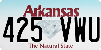 AR license plate 425VWU