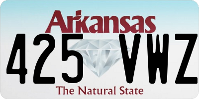 AR license plate 425VWZ