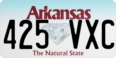 AR license plate 425VXC