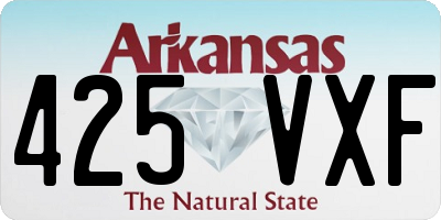 AR license plate 425VXF