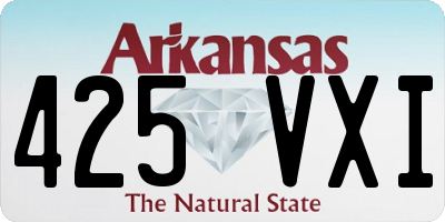 AR license plate 425VXI