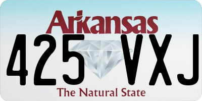 AR license plate 425VXJ