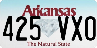 AR license plate 425VXO