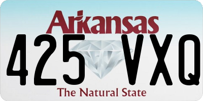 AR license plate 425VXQ