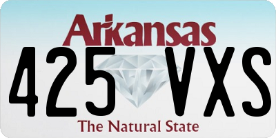 AR license plate 425VXS