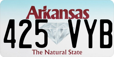 AR license plate 425VYB