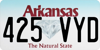 AR license plate 425VYD