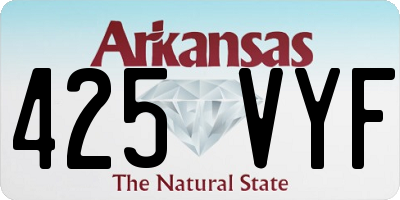 AR license plate 425VYF