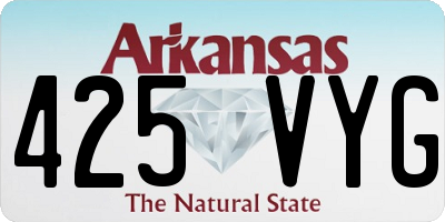 AR license plate 425VYG
