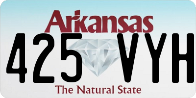 AR license plate 425VYH