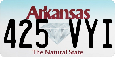 AR license plate 425VYI
