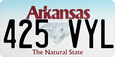 AR license plate 425VYL