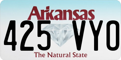 AR license plate 425VYO